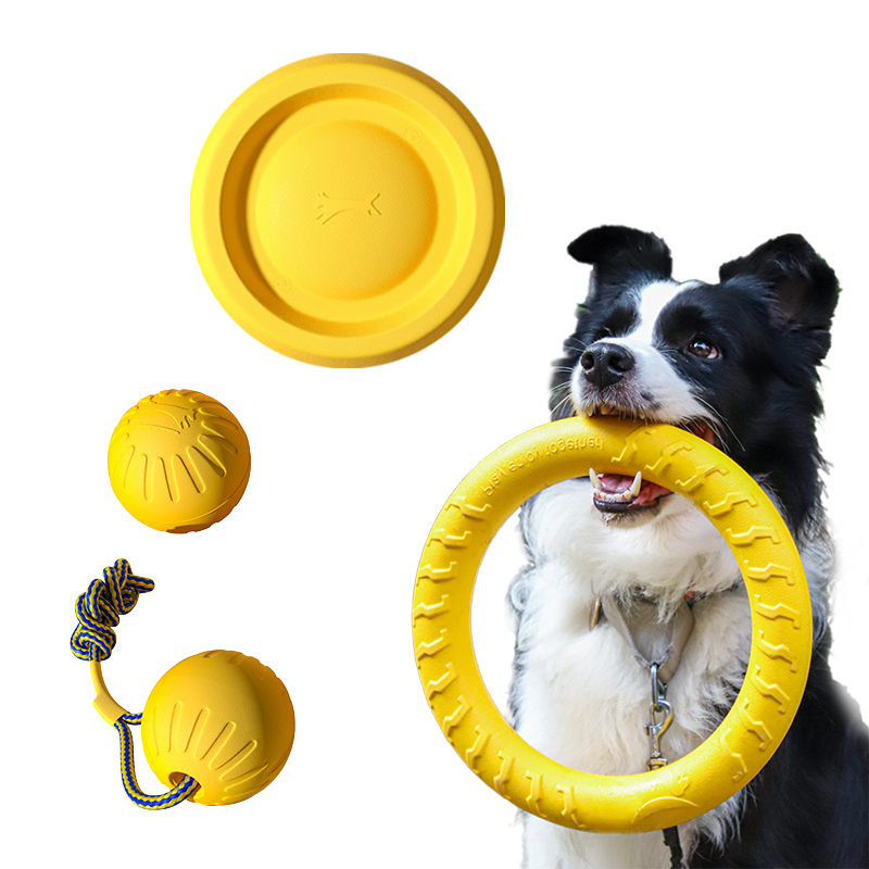 Indestructible Dog Chew Toy - EVA 내구성 개 장난감 4 팩