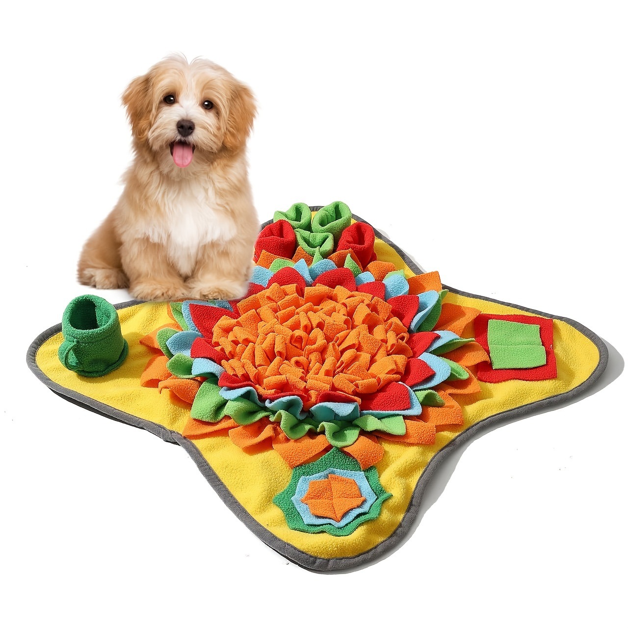 Dog Puzzle Feeder Toy - 개를 위한 좋은 애완동물 스너플 매트,