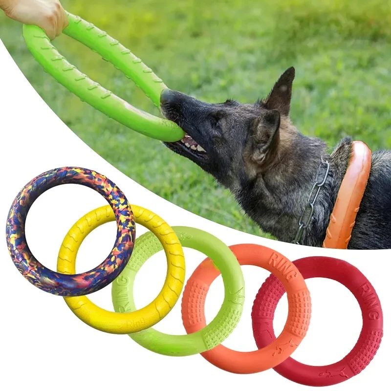 애완 동물 플라잉 디스크 EVA 개 훈련 링 풀러, 반 - Indestructible Dog Chew Toy 리뷰 및 가격