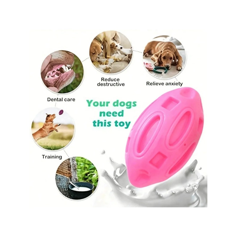 1개입 파괴 불가능한 삑삑이 럭비공 강아지 씹는 장난감 - Indestructible Dog Chew Toy 리뷰 및 가격