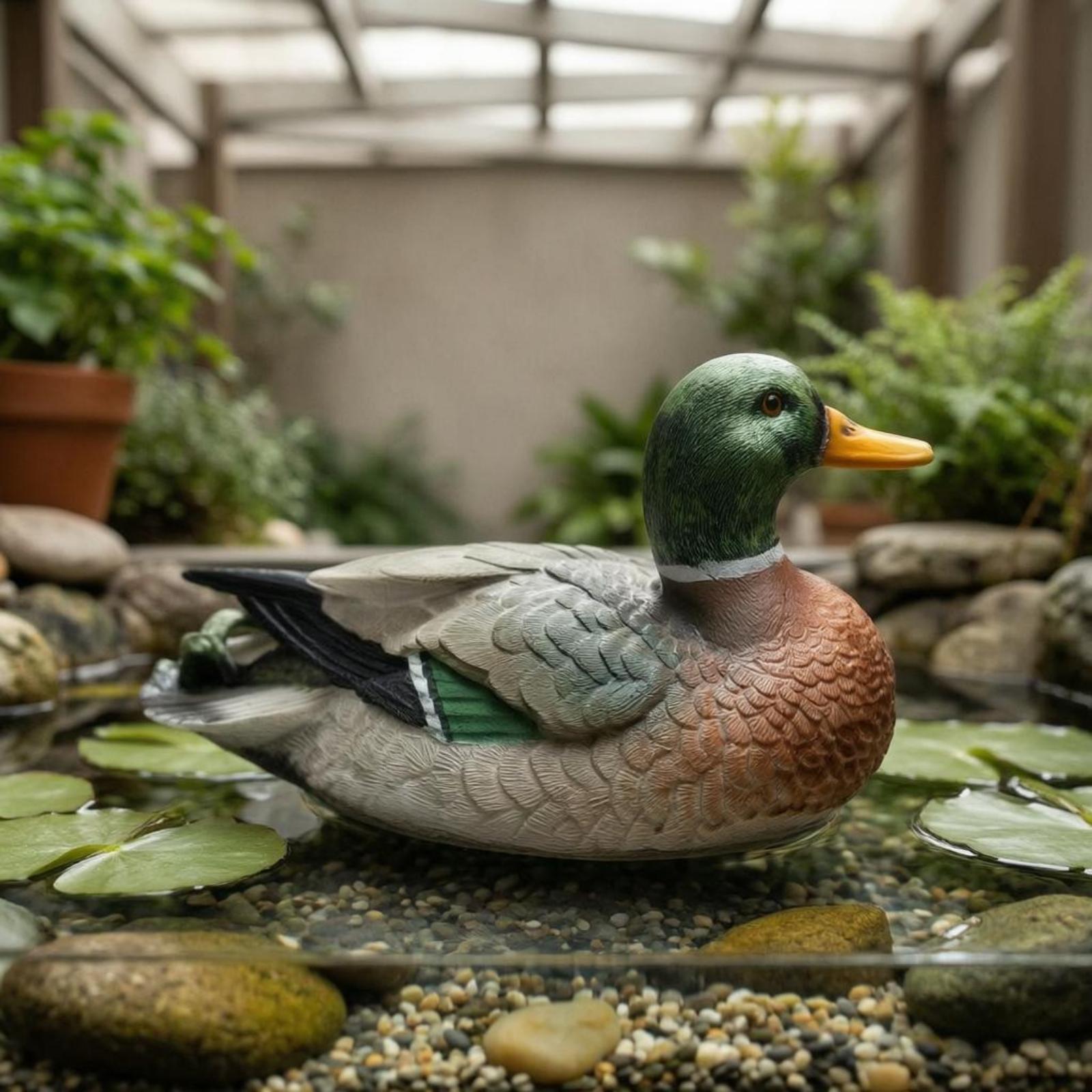 수지 재질의 오리 조형물, 야외 연못 장식용, 물에 띄 - Aquarium 리뷰 및 가격
